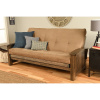 Craftsman Mission Morris Hardwood Sofa Futon Tan
